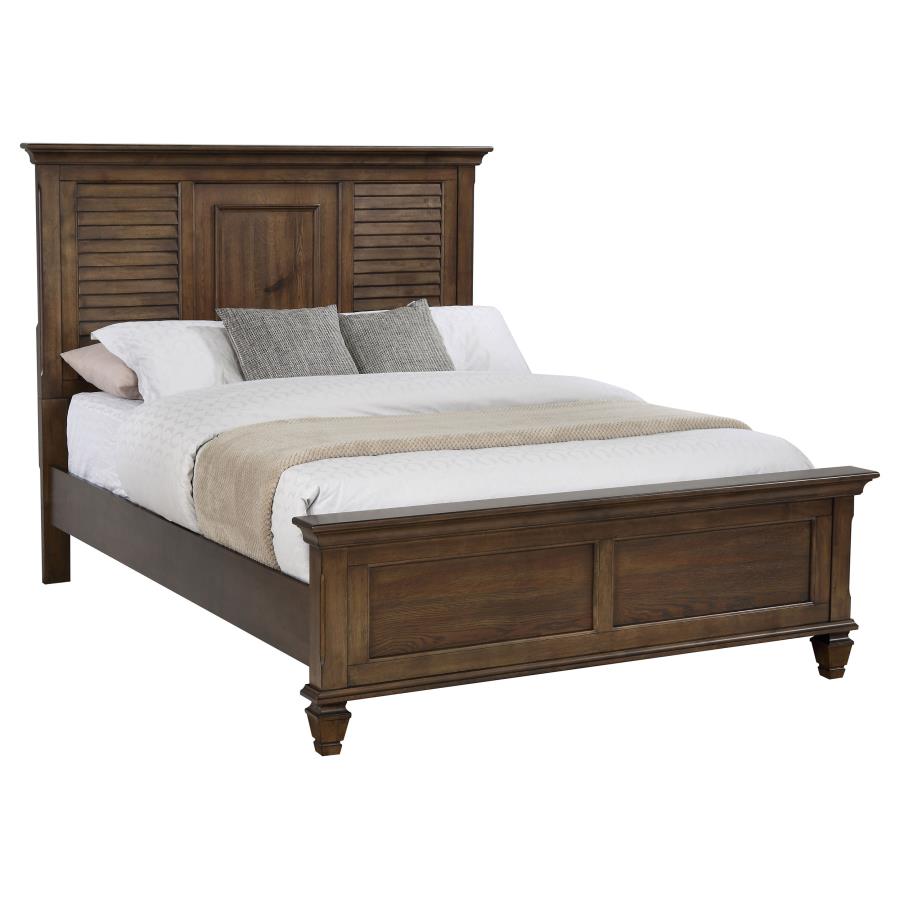 (image for) Franco 4-piece California King Bedroom Set Burnished Oak