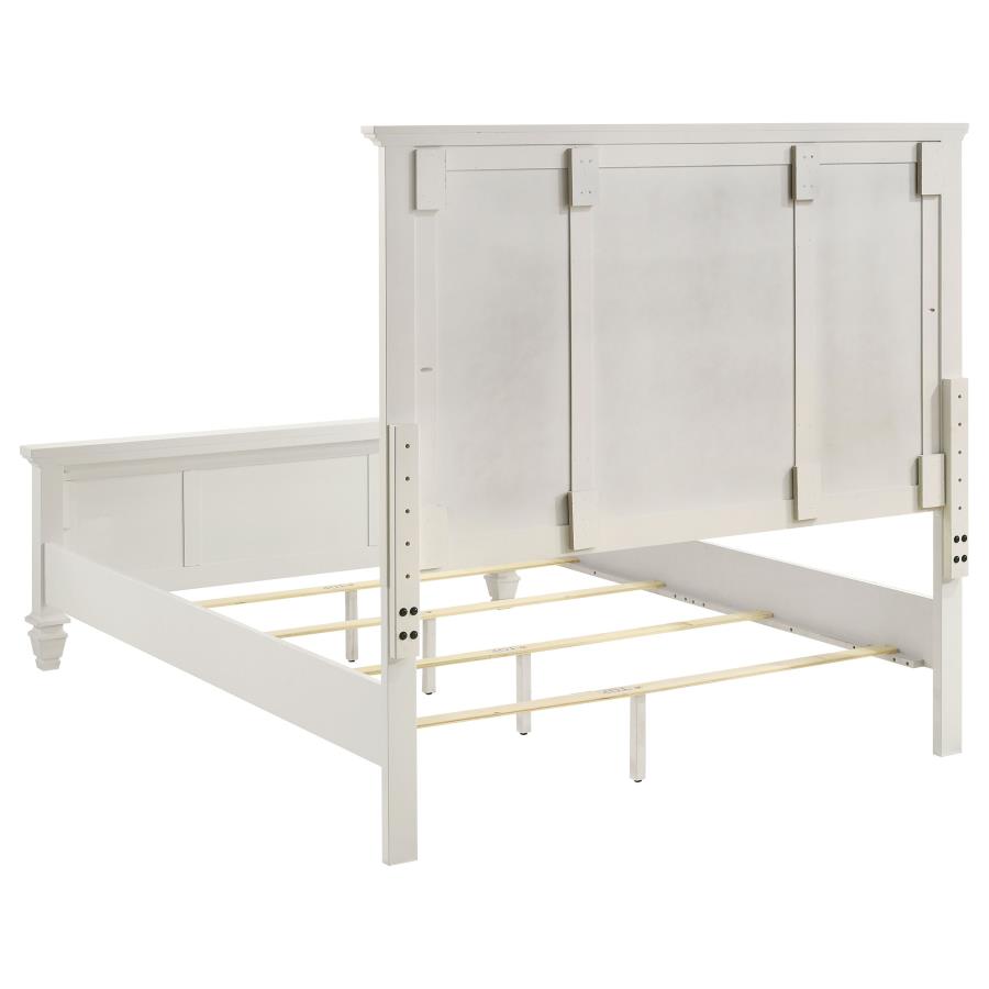 (image for) Sandy Beach 4-piece Eastern King Bedroom Set Cream White