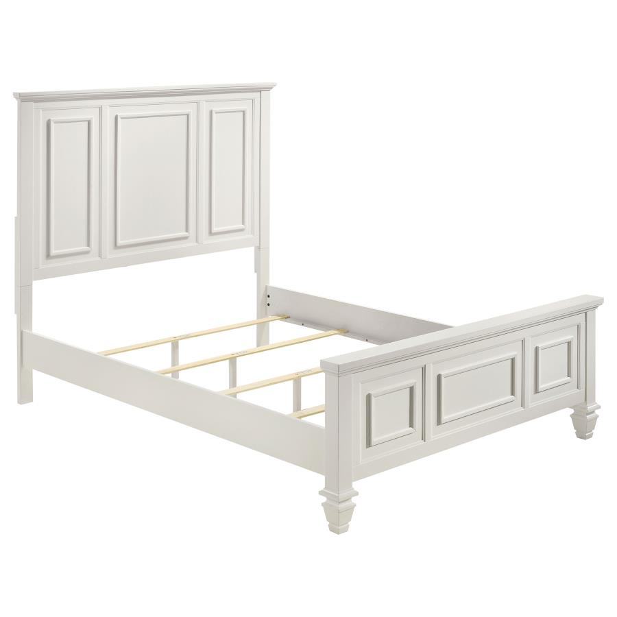 (image for) Sandy Beach 4-piece California King Bedroom Set Cream White