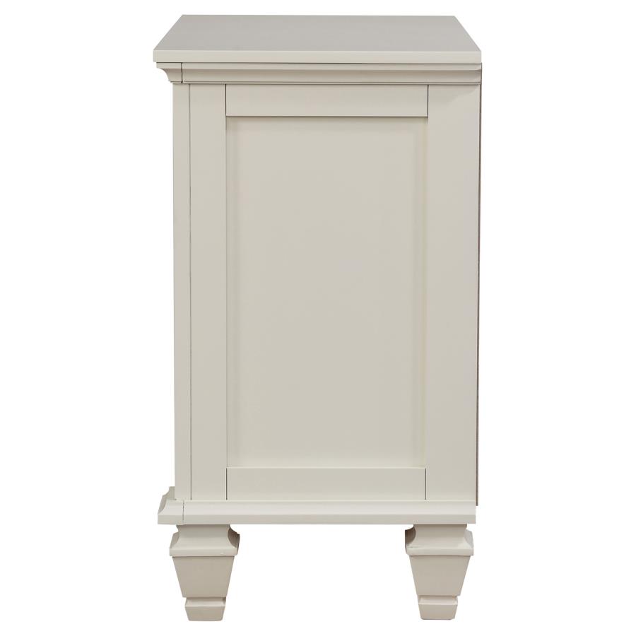 (image for) Sandy Beach 3-drawer Nightstand Cream White