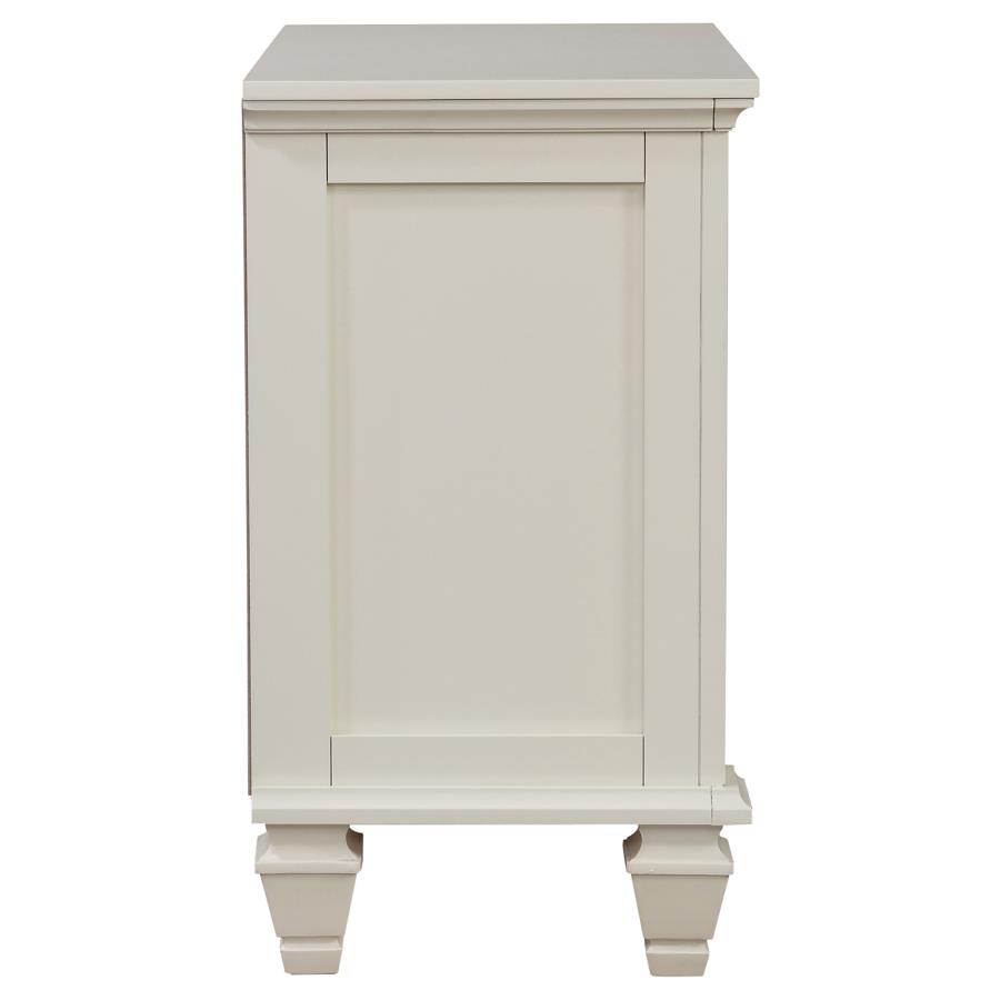 (image for) Sandy Beach 3-drawer Nightstand Cream White