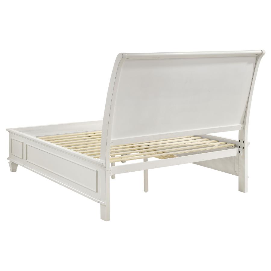 (image for) Sandy Beach 4-piece California King Bedroom Set Cream White