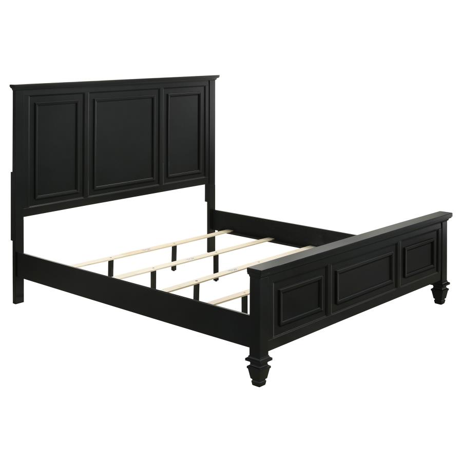 (image for) Sandy Beach 4-piece Eastern King Bedroom Set Black