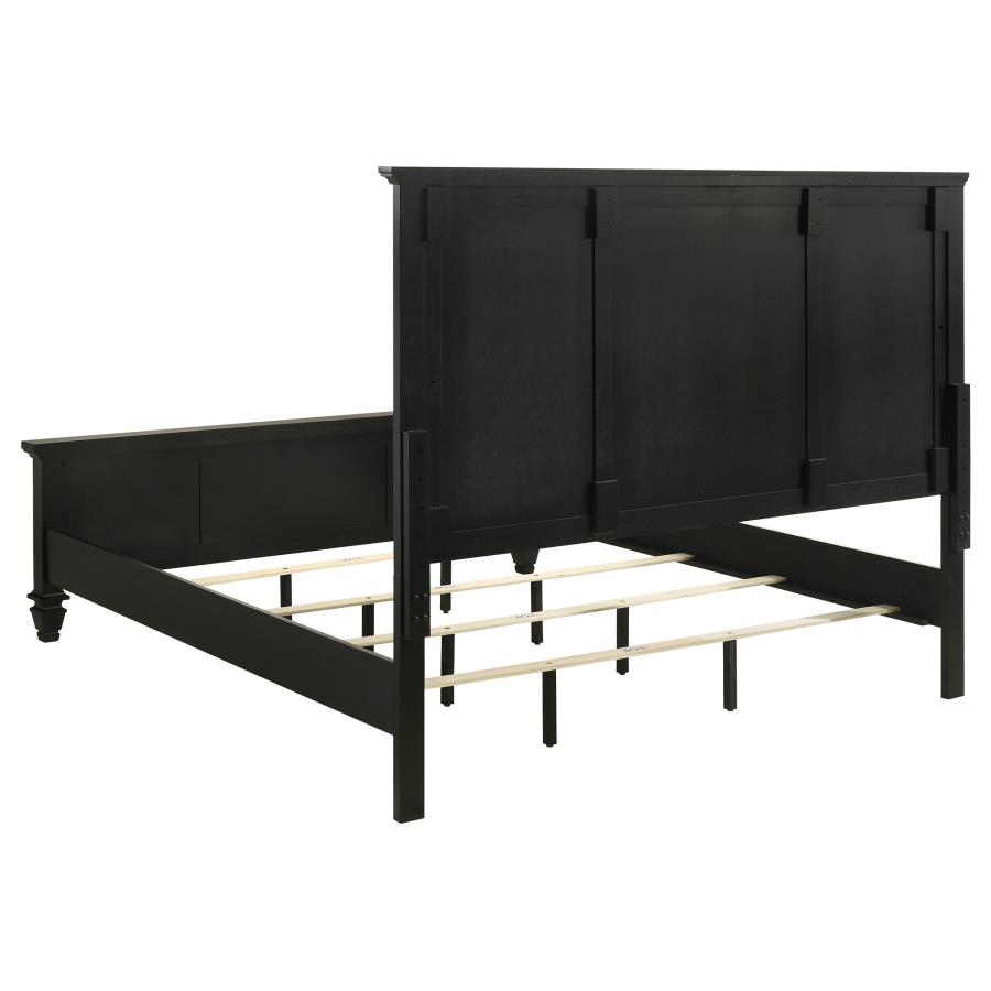 (image for) Sandy Beach 4-piece Eastern King Bedroom Set Black