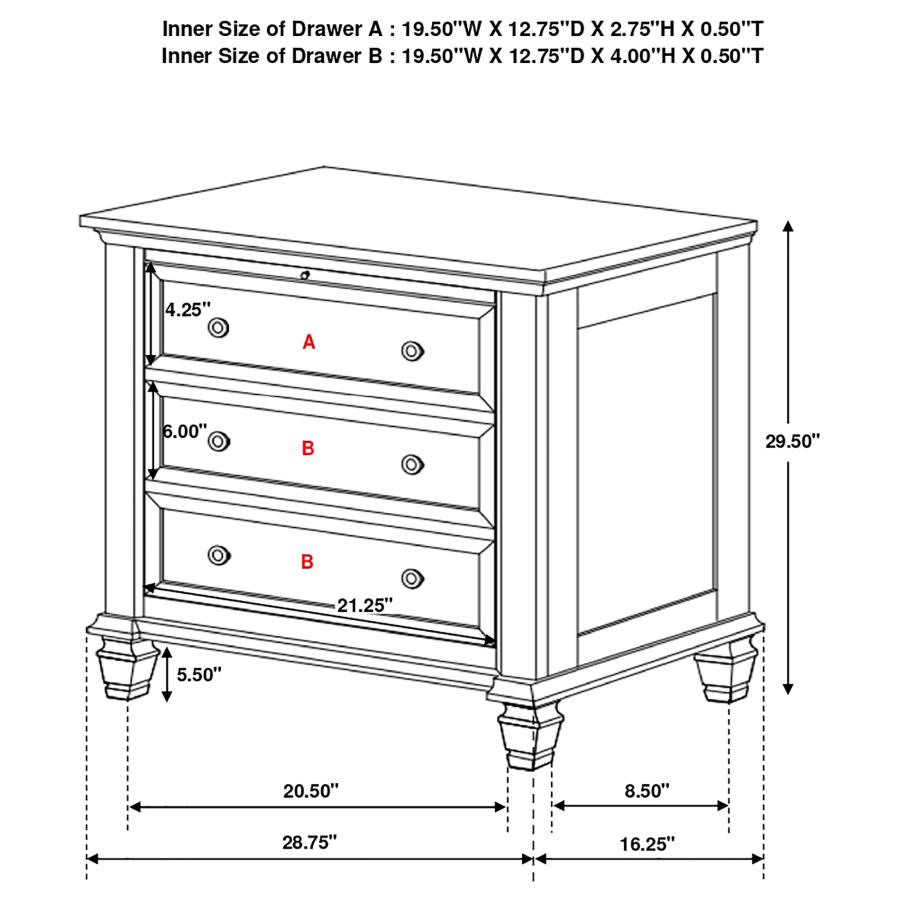 (image for) Sandy Beach 5-piece Eastern King Bedroom Set Black