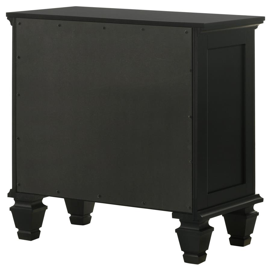 (image for) Sandy Beach 3-drawer Nightstand Black