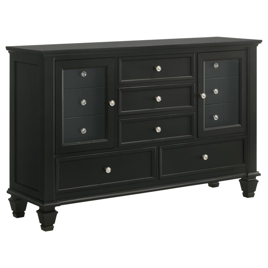 (image for) Sandy Beach 11-drawer Dresser Black