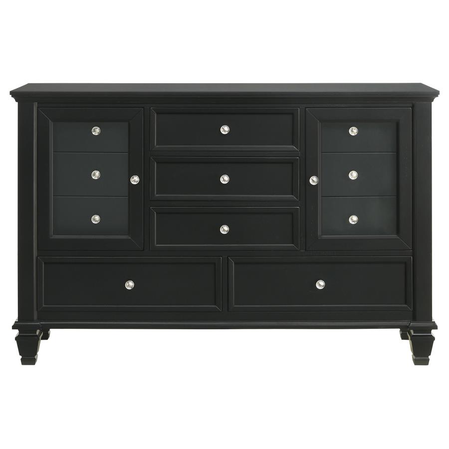 (image for) Sandy Beach 11-drawer Dresser Black