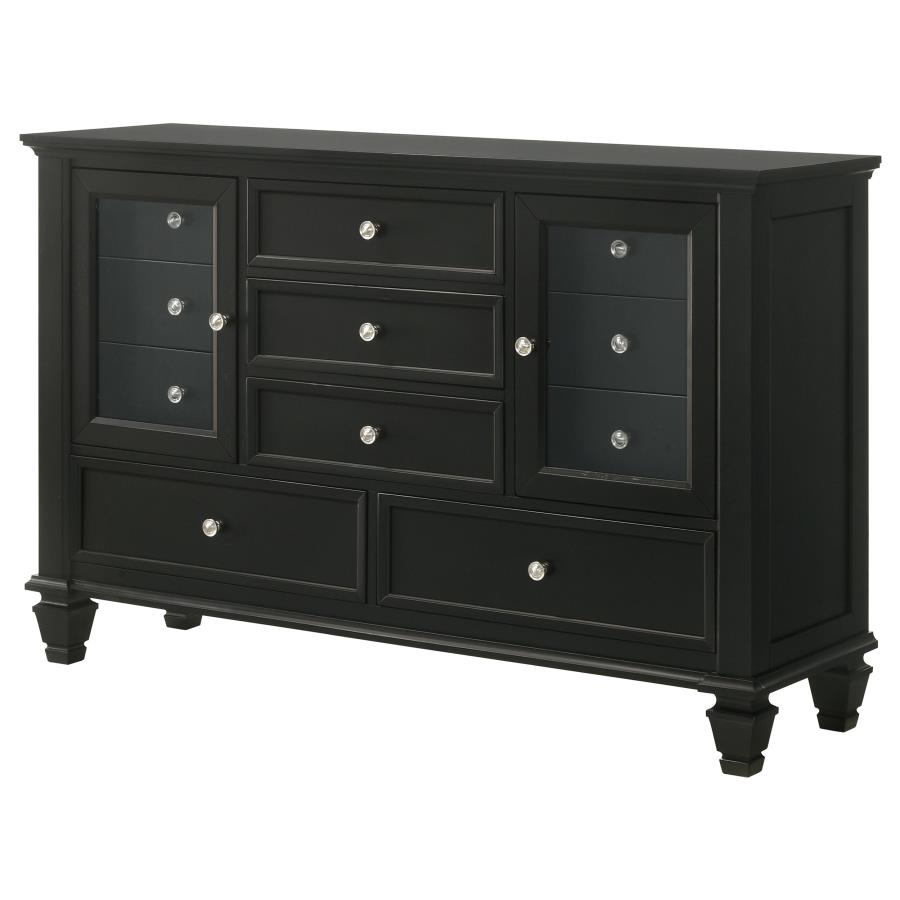 (image for) Sandy Beach 11-drawer Dresser Black