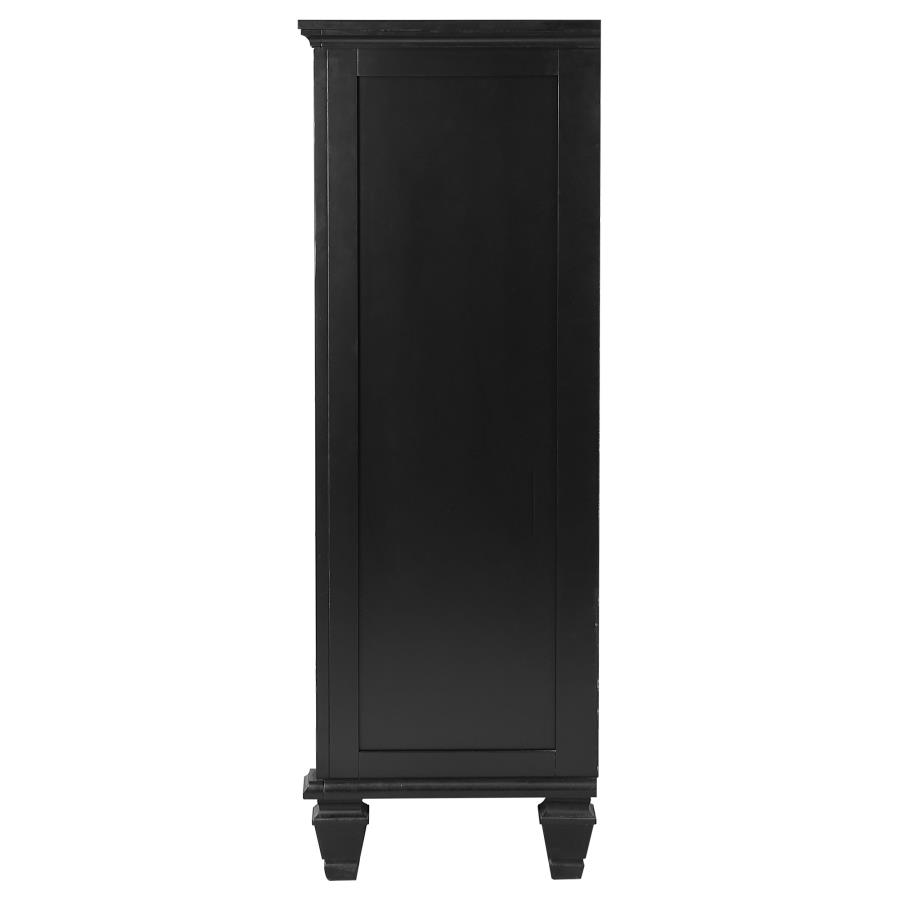 (image for) Sandy Beach 5-drawer Bedroom Chest Black