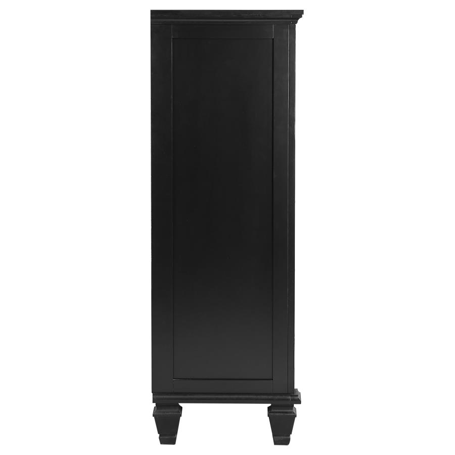 (image for) Sandy Beach 5-drawer Bedroom Chest Black