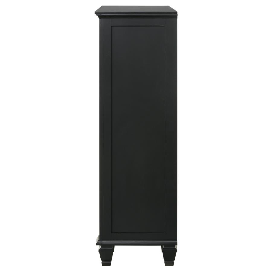 (image for) Sandy Beach 8-drawer Door Chest Black