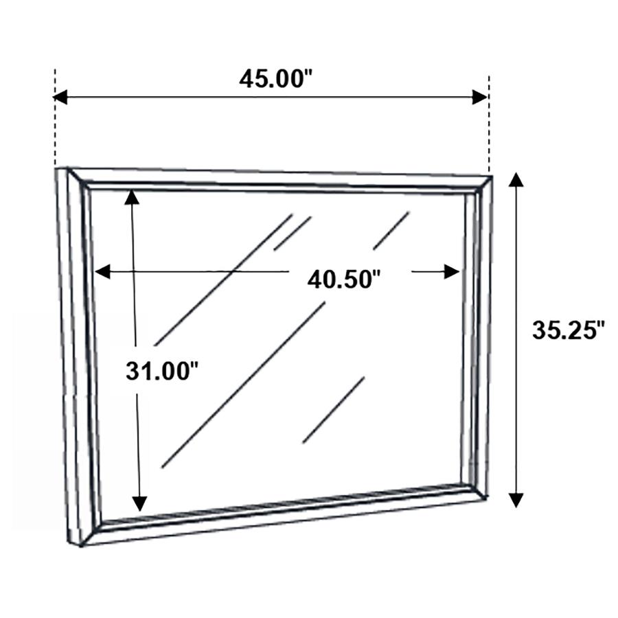 (image for) Serenity Dresser Mirror Rich Merlot