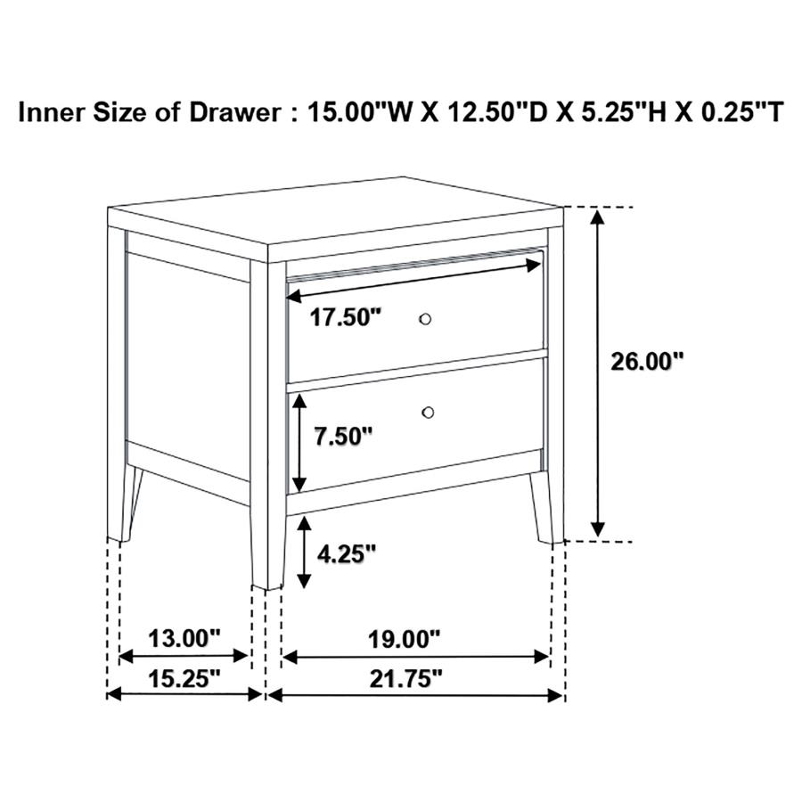 (image for) Carlton 5-piece Full Bedroom Set Cappuccino