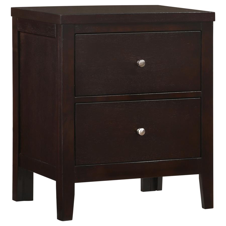 (image for) Carlton 2-drawer Nightstand Cappuccino