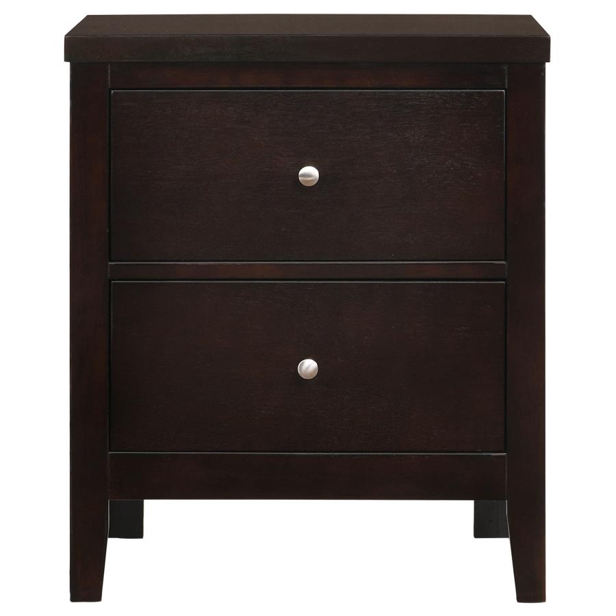 (image for) Carlton 2-drawer Nightstand Cappuccino