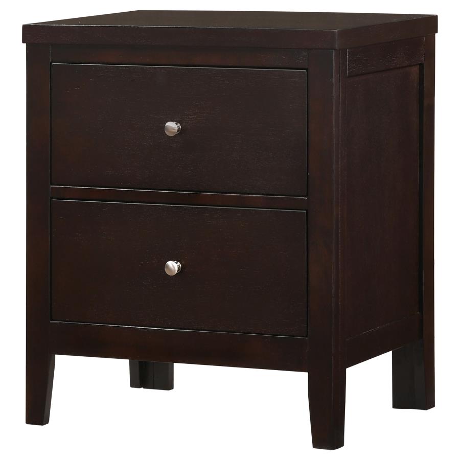 (image for) Carlton 2-drawer Nightstand Cappuccino