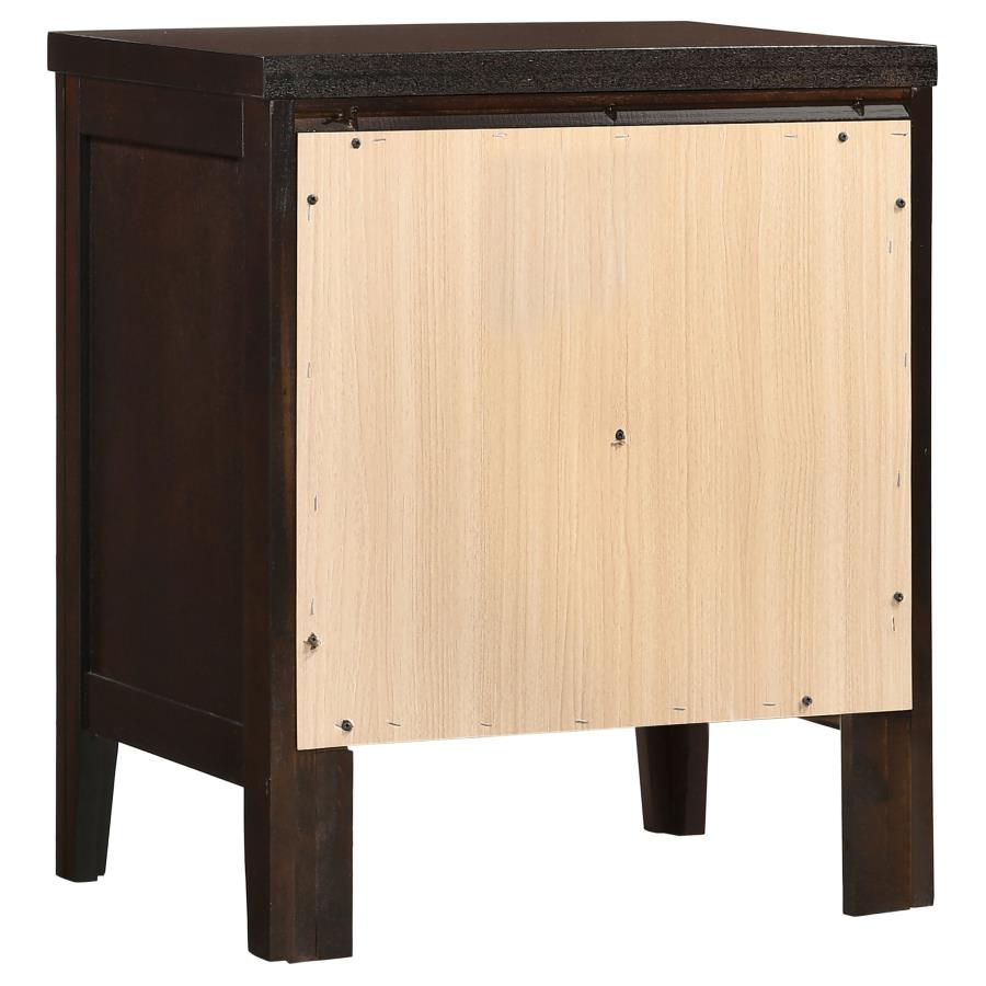 (image for) Carlton 2-drawer Nightstand Cappuccino