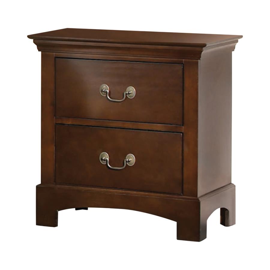 (image for) Tatiana 2-drawer Nightstand Warm Brown