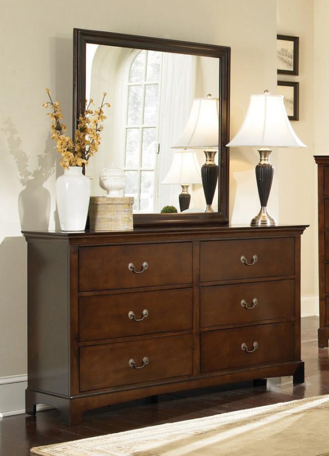 (image for) Tatiana 6-drawer Dresser Warm Brown