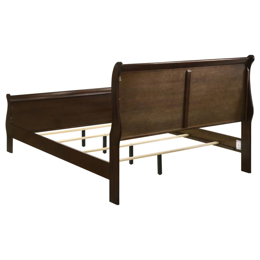 (image for) Louis Philippe Wood Full Sleigh Bed Cappuccino