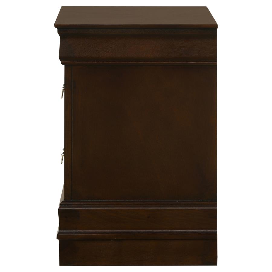 (image for) Louis Philippe 2-drawer Nightstand Cappuccino