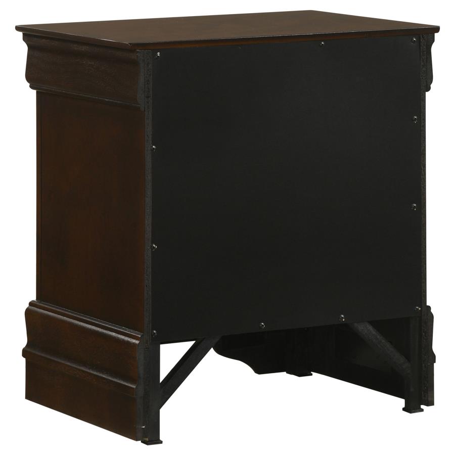 (image for) Louis Philippe 2-drawer Nightstand Cappuccino