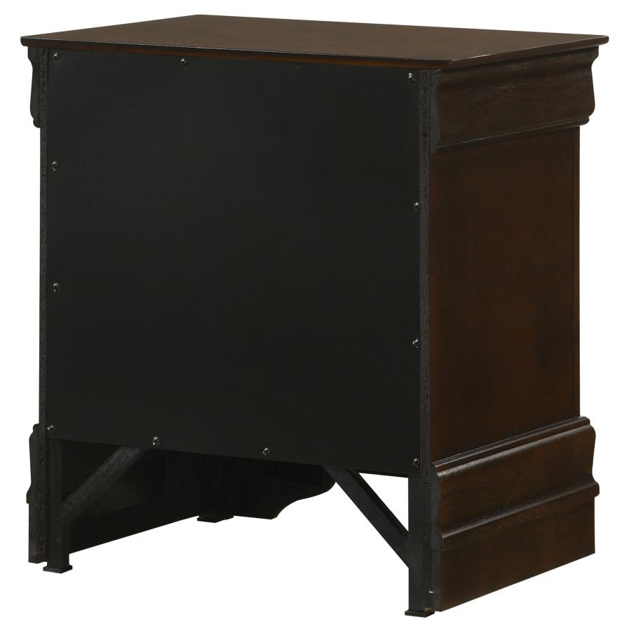 (image for) Louis Philippe 2-drawer Nightstand Cappuccino