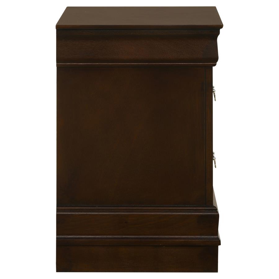 (image for) Louis Philippe 2-drawer Nightstand Cappuccino