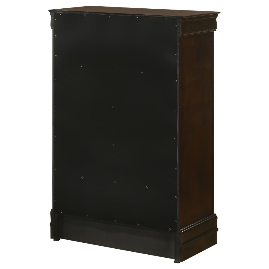 (image for) Louis Philippe 5-drawer Bedroom Chest Cappuccino