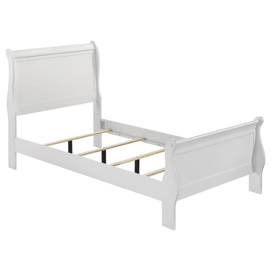 (image for) Louis Philippe 4-piece Twin Bedroom Set White