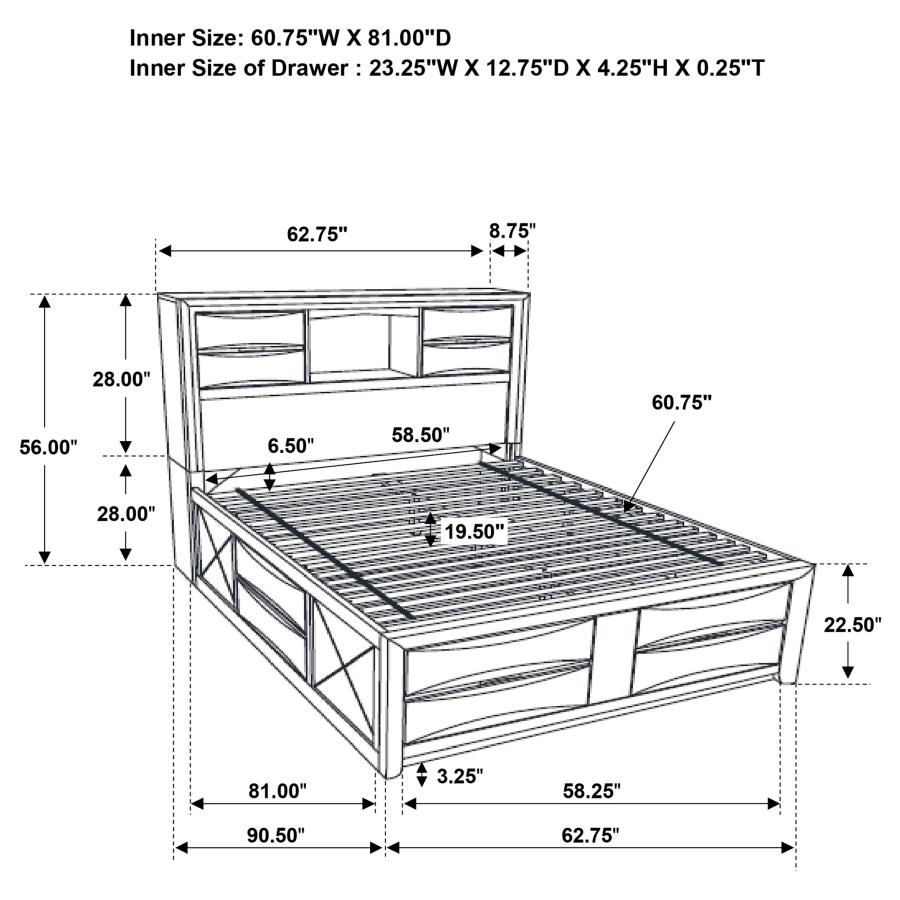 (image for) Briana 4-piece Queen Bedroom Set Black