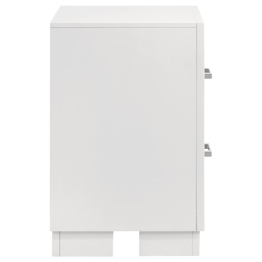 (image for) Jessica 2-drawer Nightstand Cream White