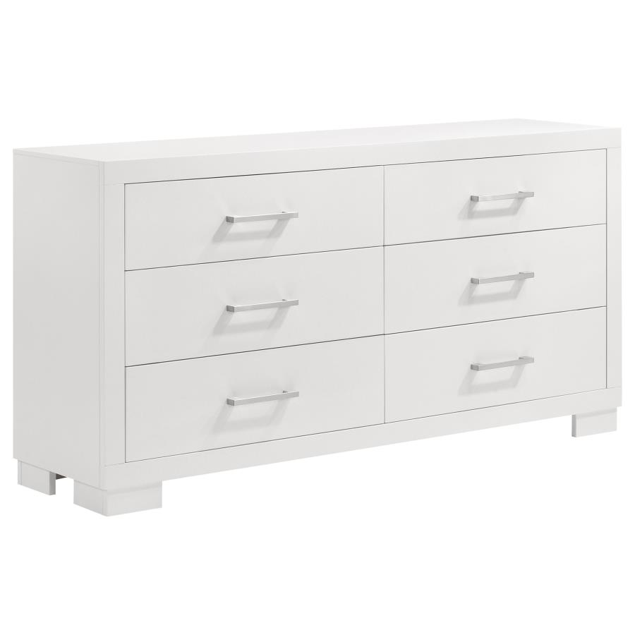 (image for) Jessica 6-drawer Dresser Cream White - Click Image to Close