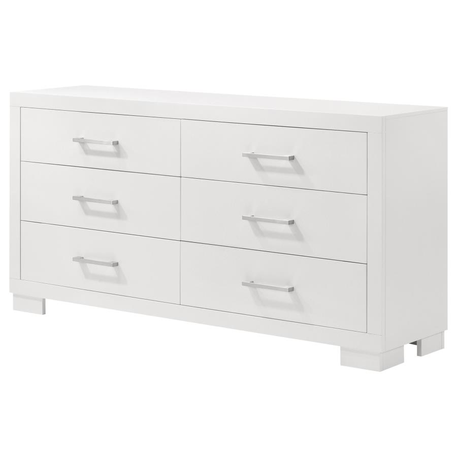 (image for) Jessica 6-drawer Dresser Cream White