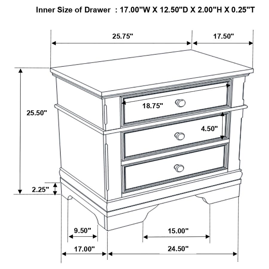 (image for) Cambridge 4-piece Eastern King Bedroom Set Cappuccino