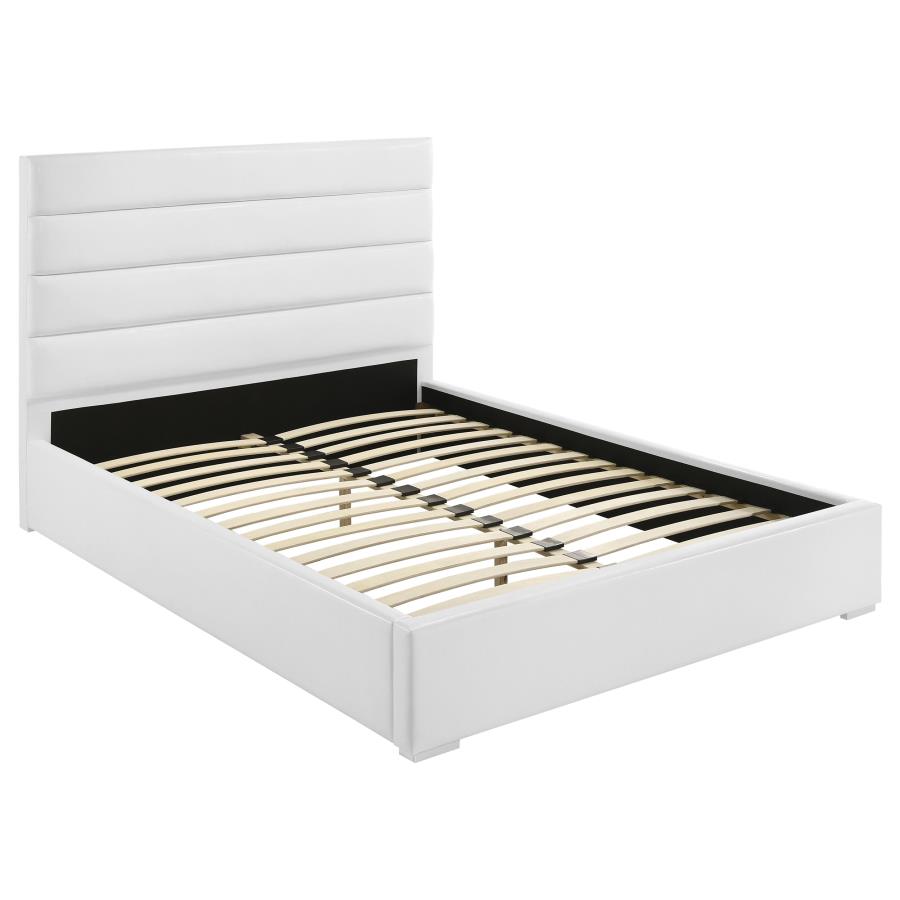 (image for) Felicity 53-inch Upholstered Queen Platform Bed White