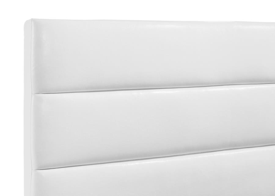 Felicity 53-inch Upholstered Twin Platform Bed White