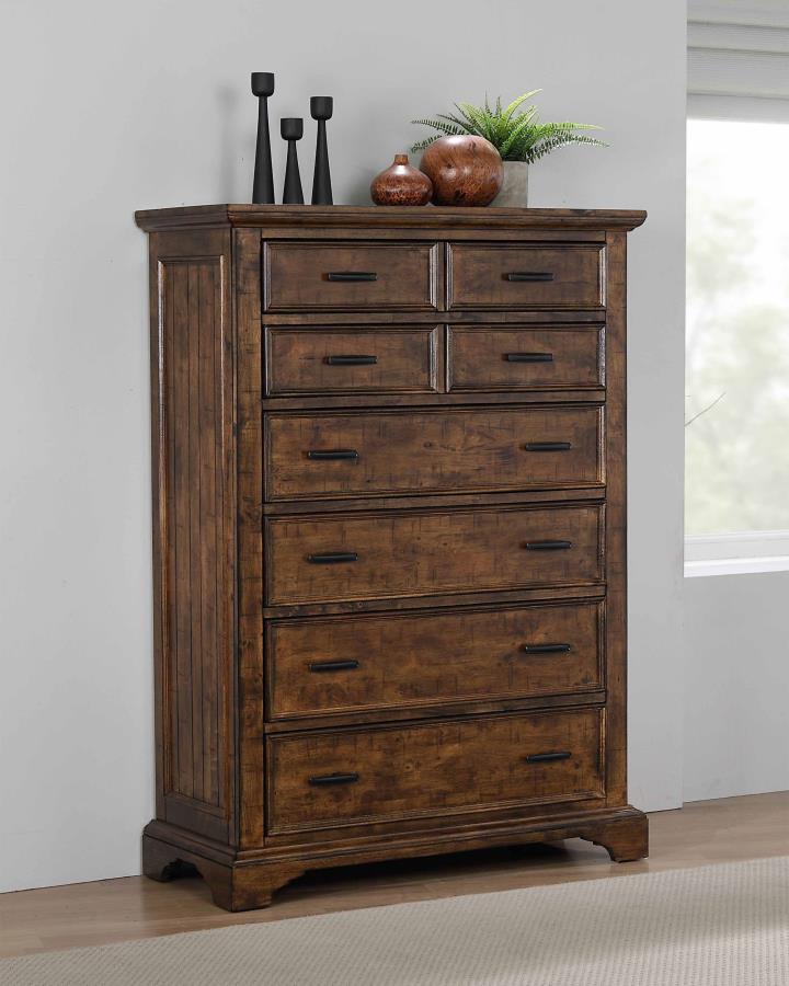 (image for) Elk Grove 7-drawer Bedroom Chest Vintage Bourbon