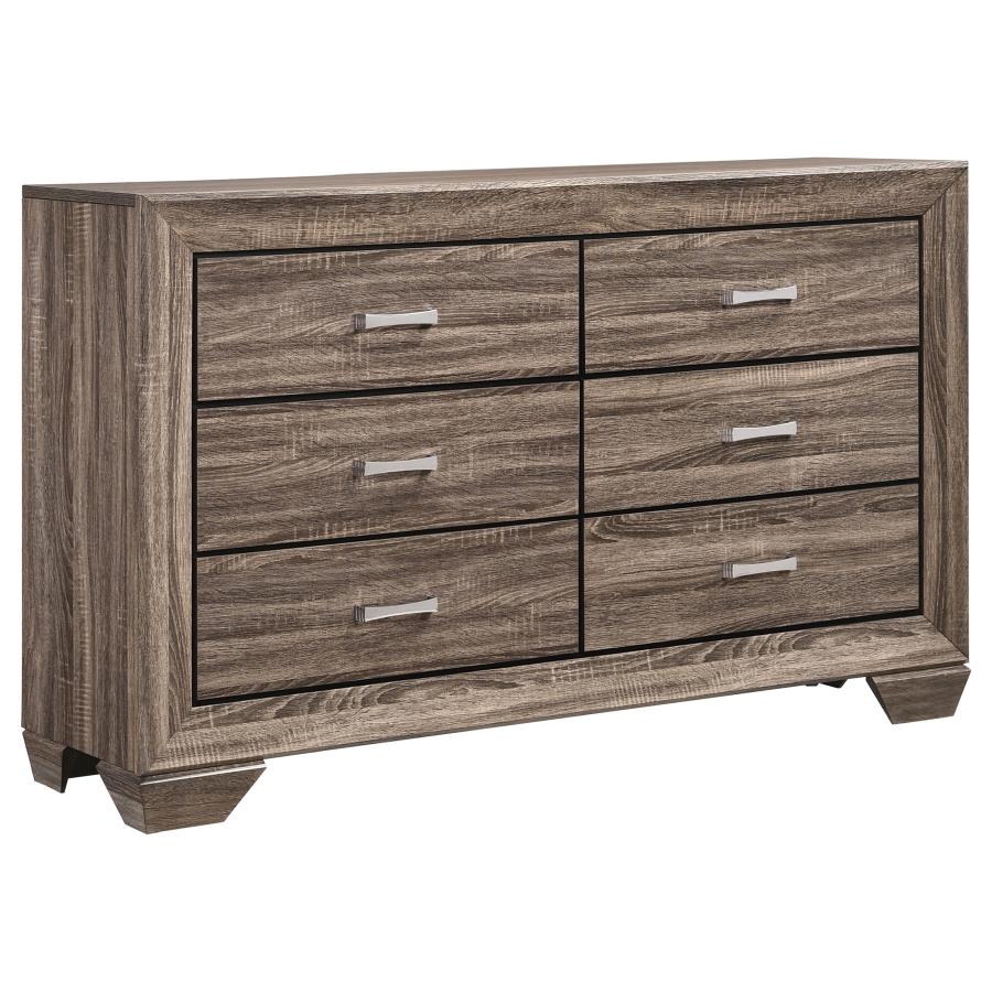 (image for) Kauffman 4-piece Queen Bedroom Set Washed Taupe