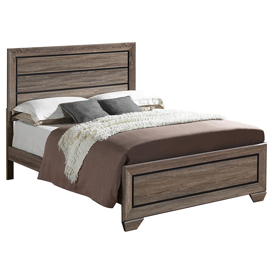 (image for) Kauffman 4-piece Eastern King Bedroom Set Washed Taupe