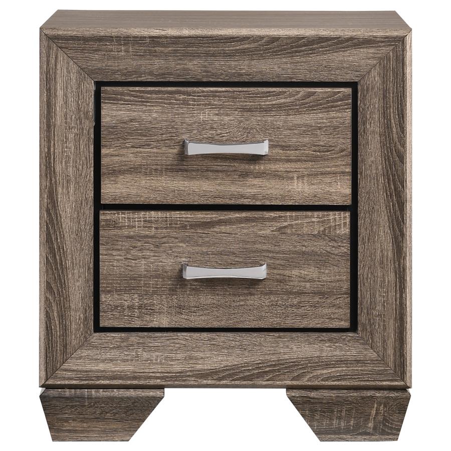 (image for) Kauffman 2-drawer Nightstand Washed Taupe