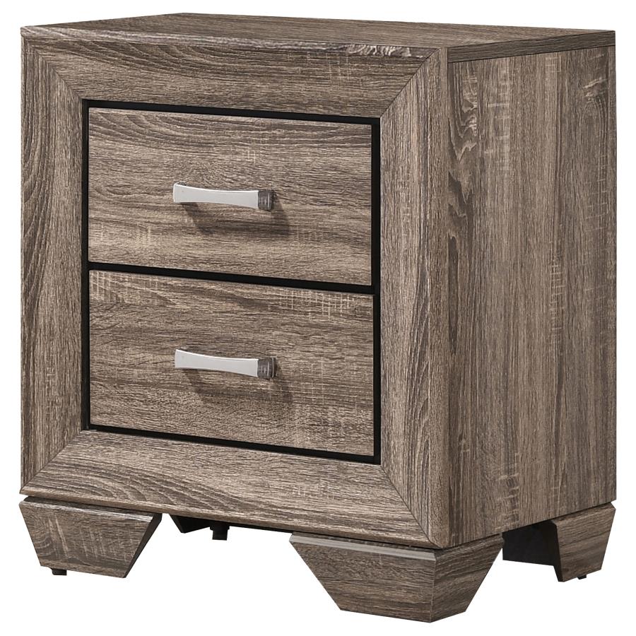 (image for) Kauffman 2-drawer Nightstand Washed Taupe