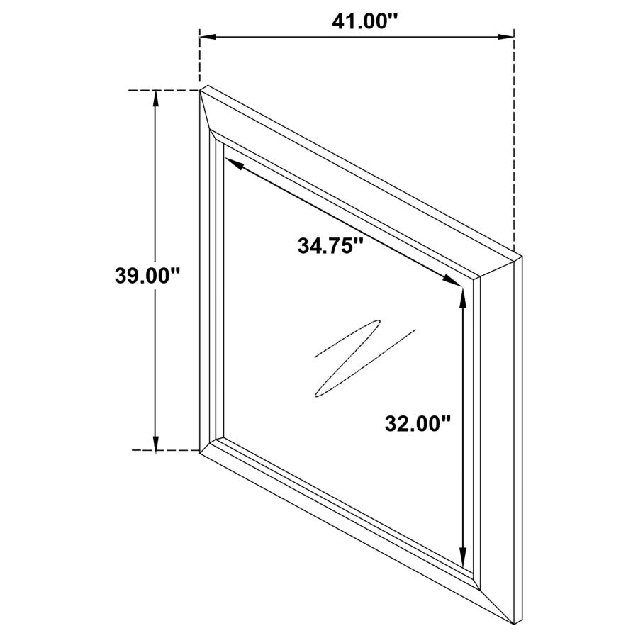 (image for) Kauffman Dresser Mirror Washed Taupe