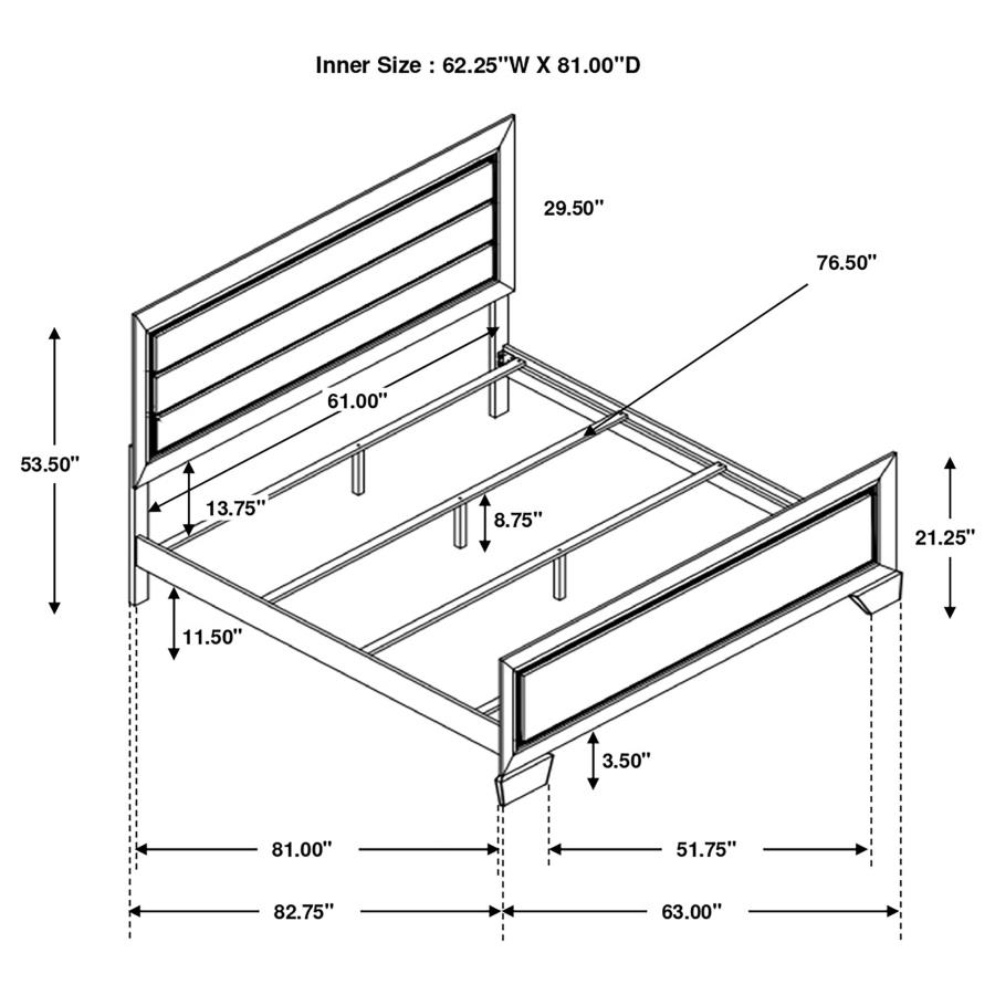 (image for) Kauffman Wood Queen Panel Bed Dark Cocoa