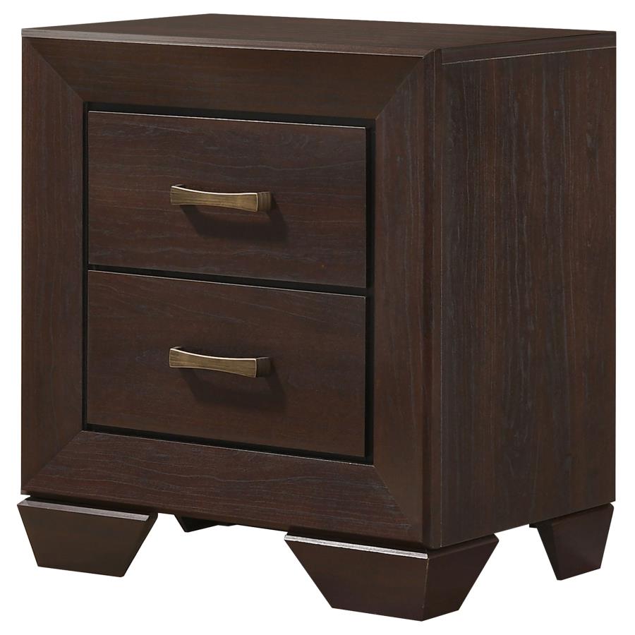 (image for) Kauffman 2-drawer Nightstand Dark Cocoa