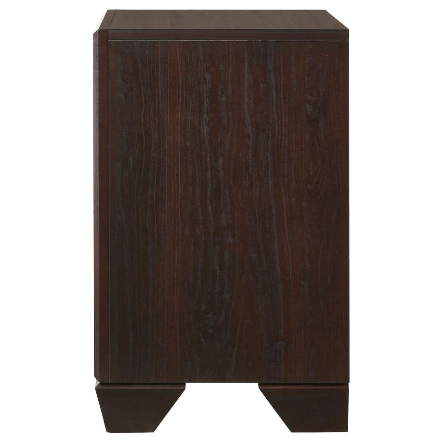 (image for) Kauffman 2-drawer Nightstand Dark Cocoa