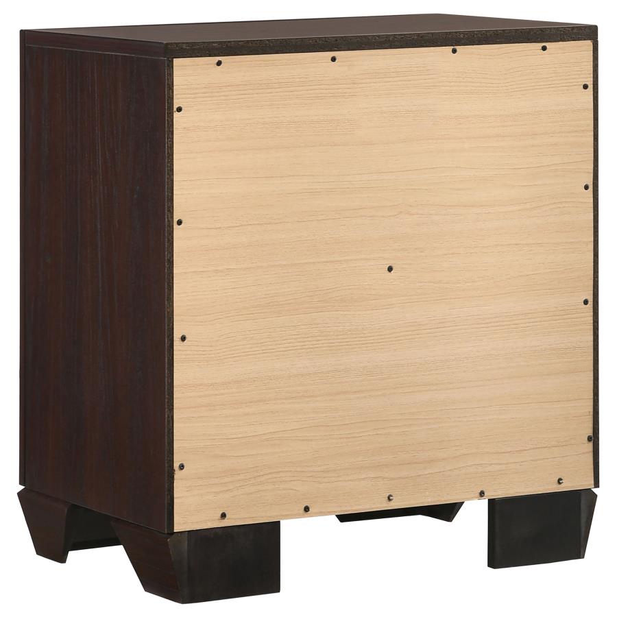 (image for) Kauffman 2-drawer Nightstand Dark Cocoa