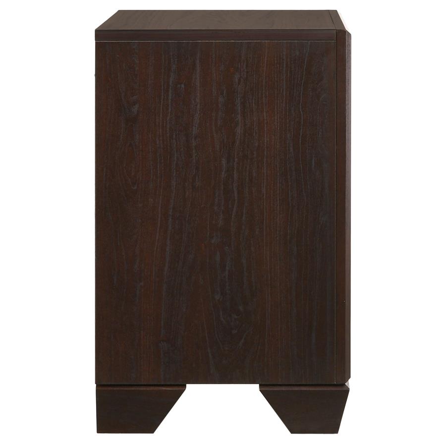 (image for) Kauffman 2-drawer Nightstand Dark Cocoa