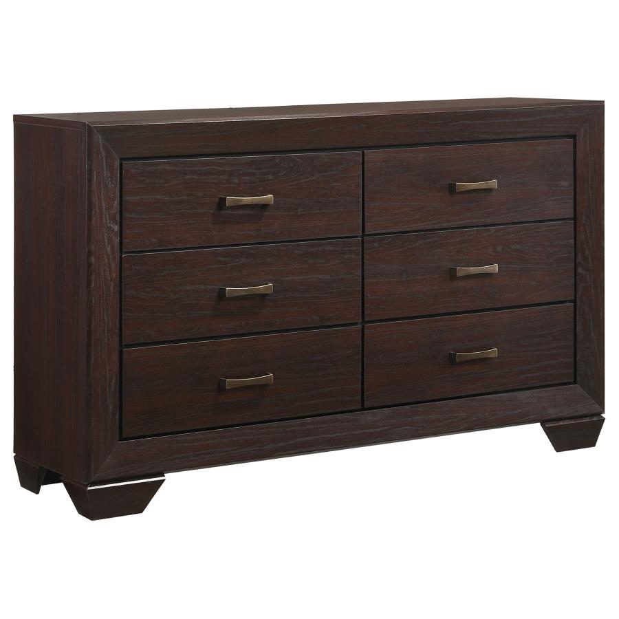 (image for) Kauffman 6-drawer Dresser Dark Cocoa